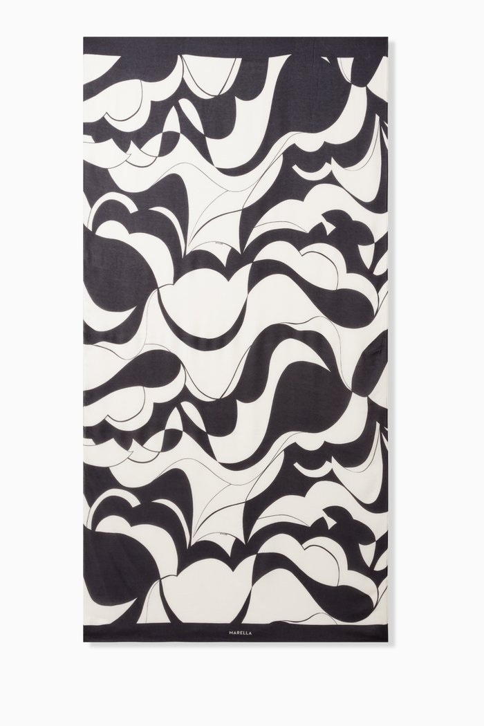 

Poeta Scarf in Silk, White