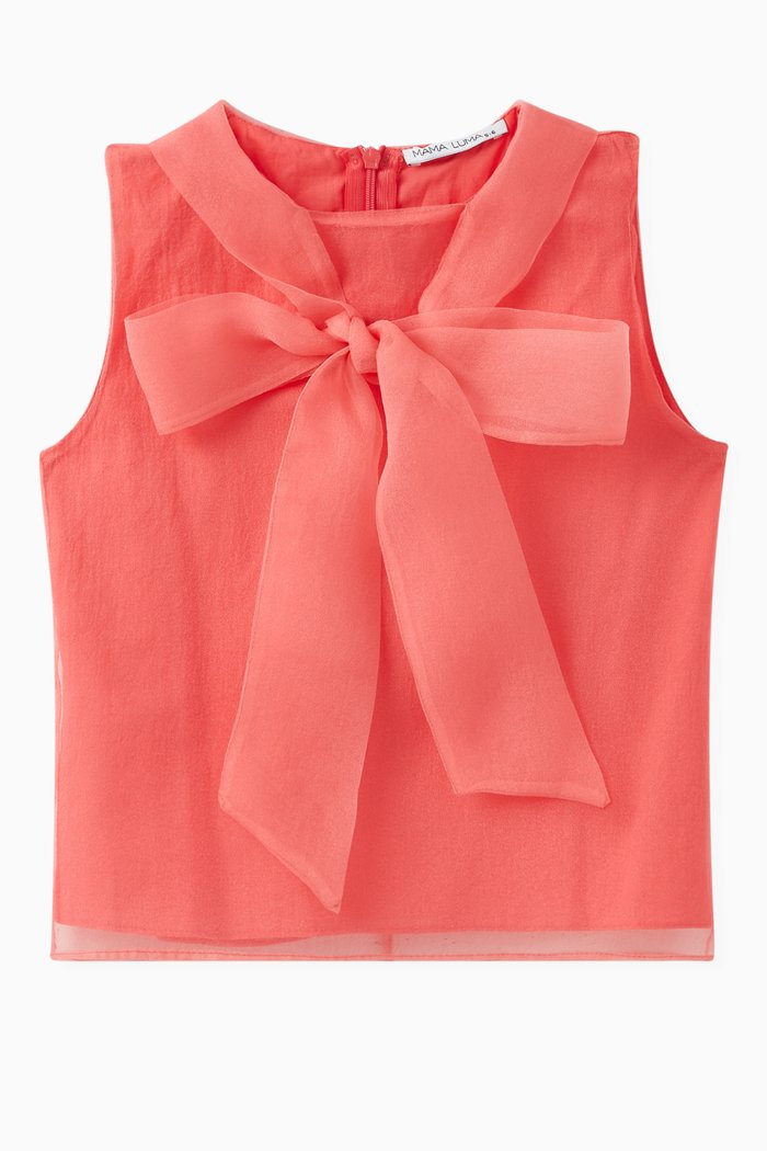 

Bow-tie Top in Organza, Orange
