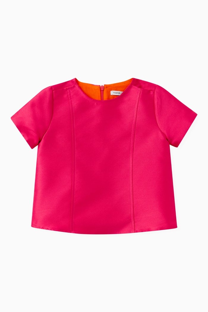 

Plain Top in Polyester, Pink