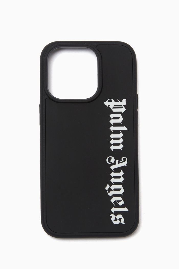 Logo iPhone 14 Pro Case in TPU, Black