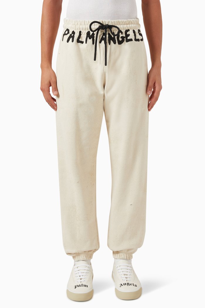 

Miami Logo Sweatpants in Cotton, White
