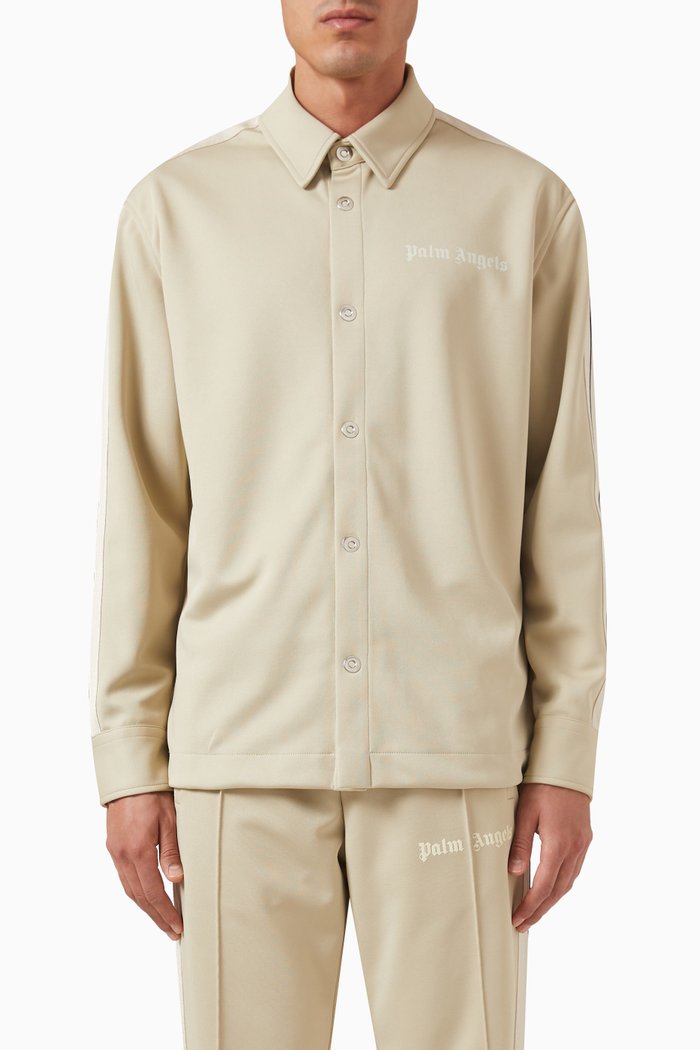 

Track Logo Shirt in Nylon, Neutral