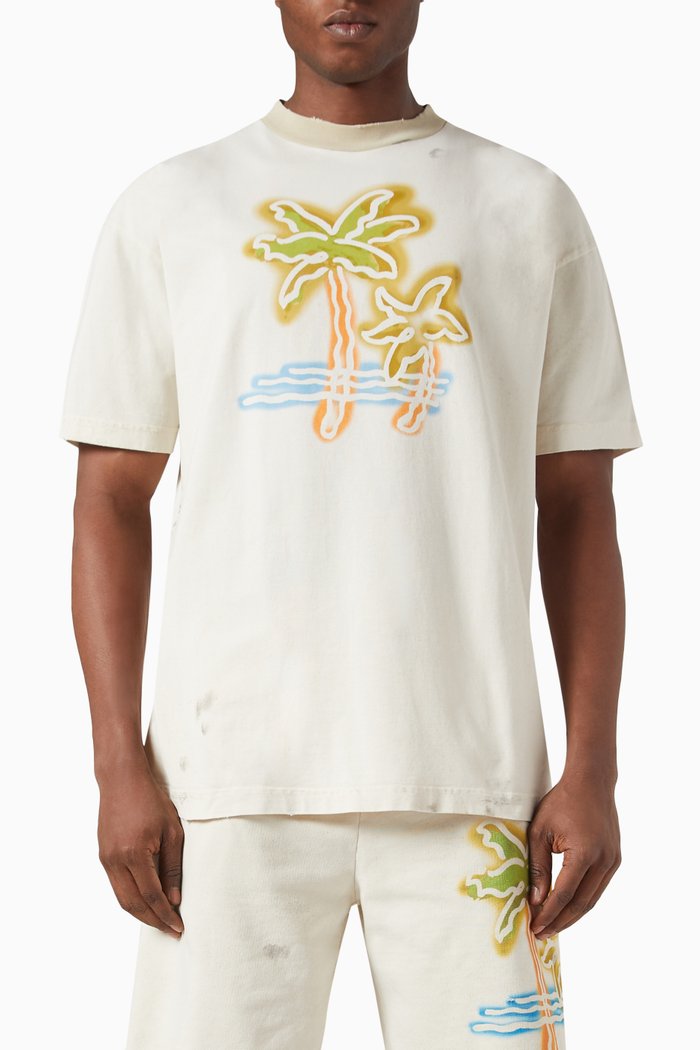 

Palm Neon T-shirt in Cotton Jersey, Neutral