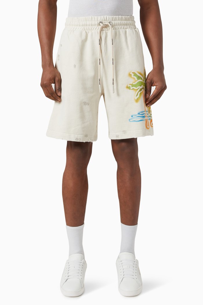 

Palm Neon Sweatshorts in Fleece, Neutral