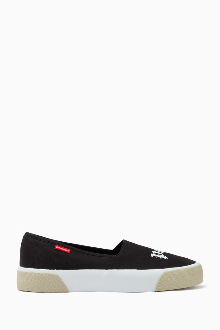 

Logo Slip-on Shoes in Canvas, Black