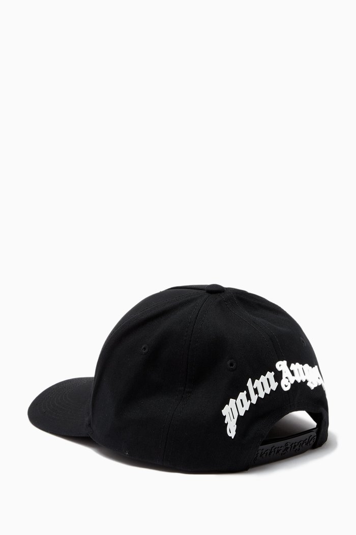 

Logo Baseball Cap in Cotton Canvas, Black