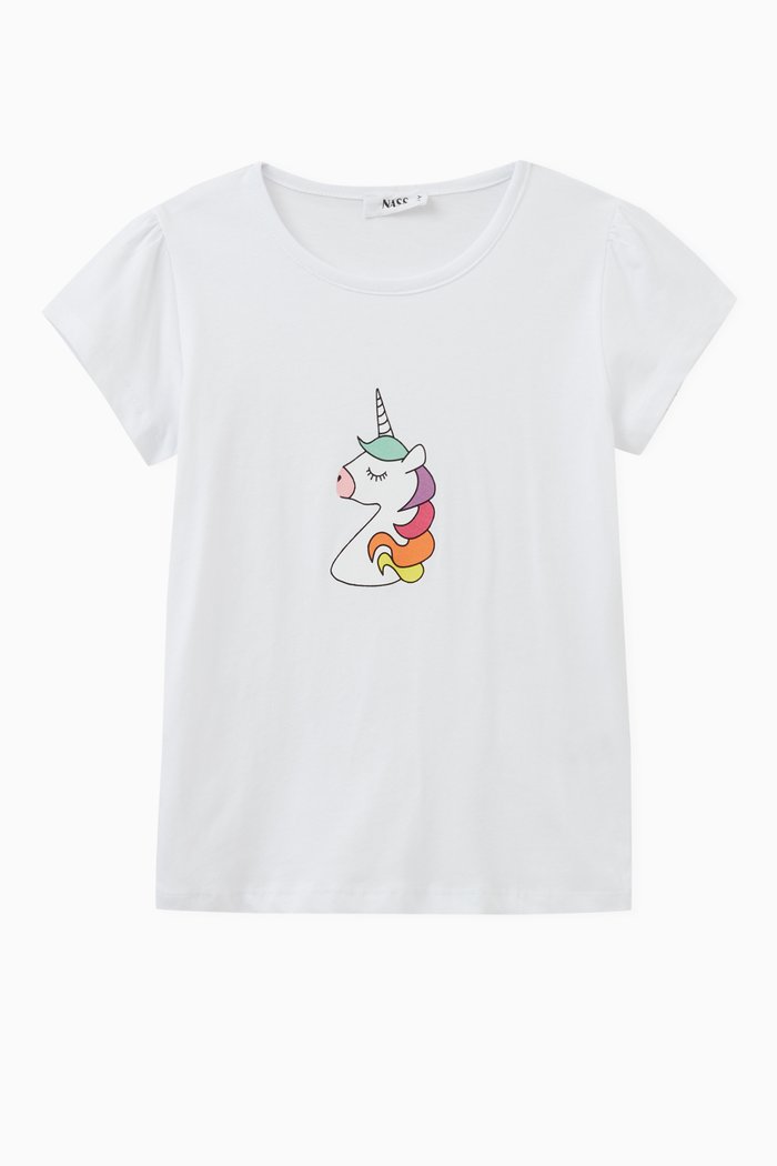 

Unicorn T-shirt in Cotton, White