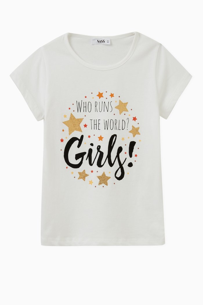 

Stars T-shirt in Cotton, Neutral