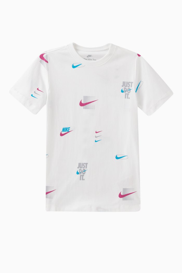 

Logo Print T-shirt in Cotton, White