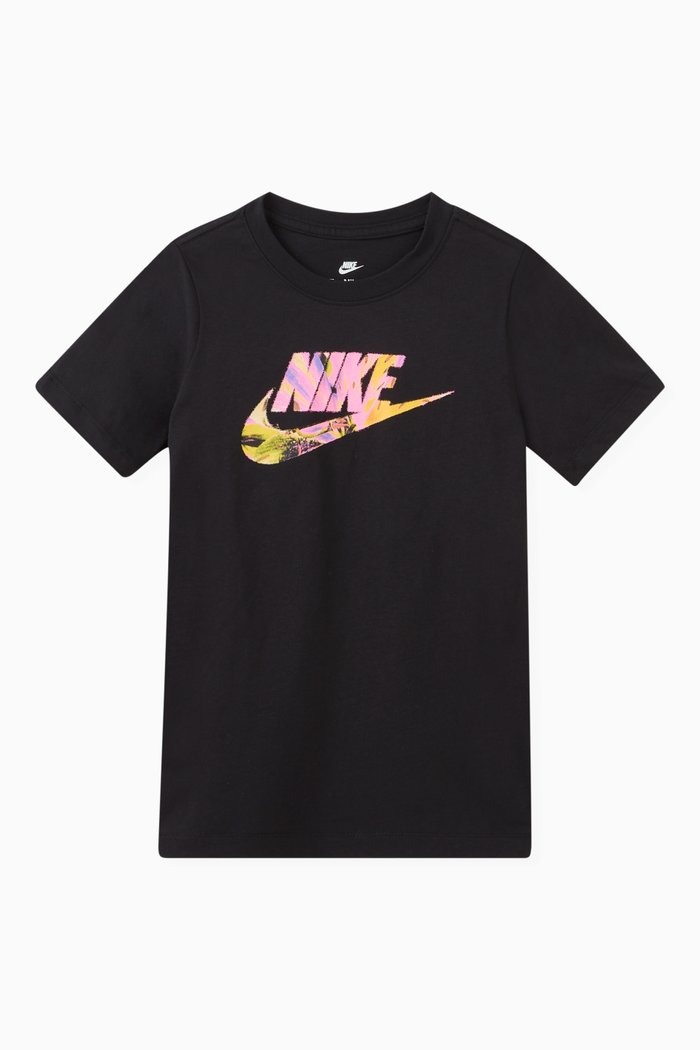 

Logo-print T-shirt in Cotton, Black