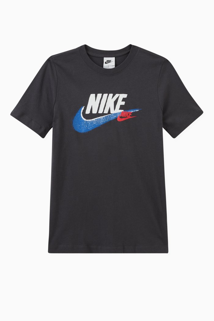 

Logo Print T-shirt in Cotton, Black