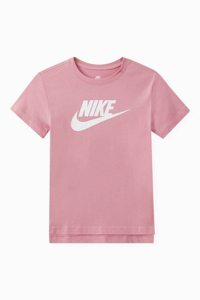 

Futura Logo T-Shirt in Cotton, Pink