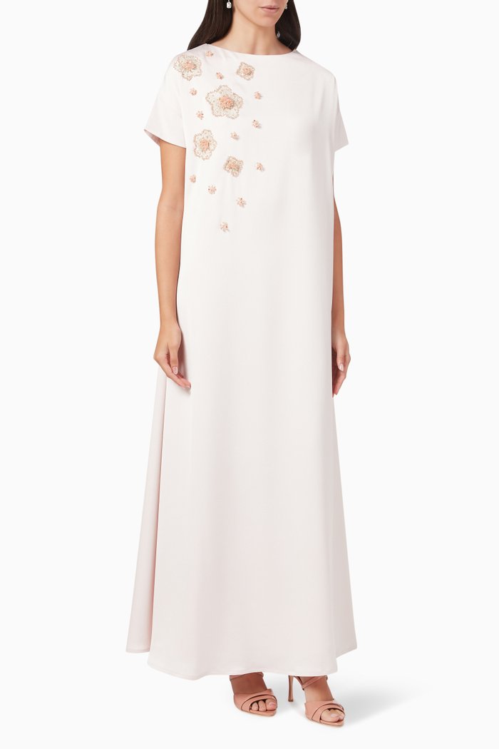 Embellished Kaftan, Neutral