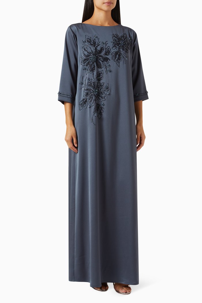 Embellished Kaftan, Blue