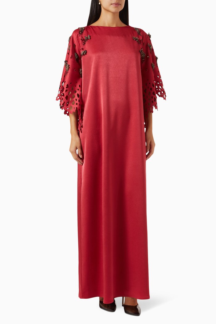 

Embellished Kaftan, Red