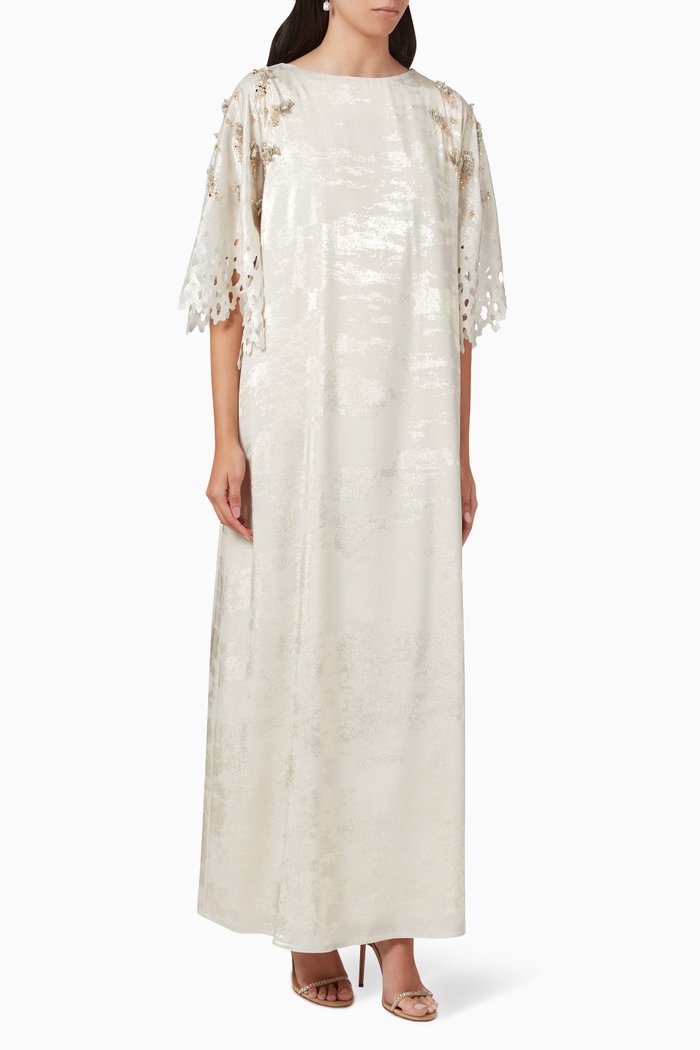 

Embellished Kaftan, White