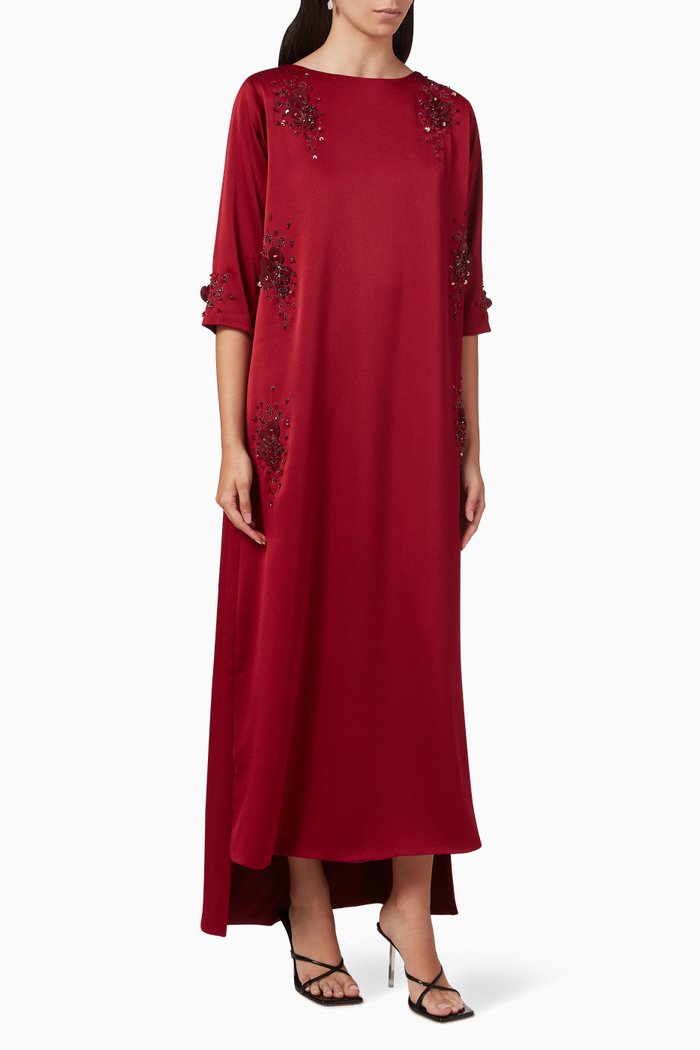 

Embellished Kaftan, Red