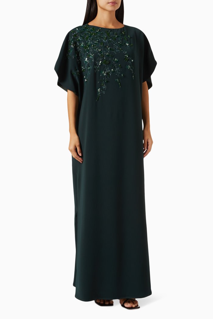 

Embellished Kaftan, Green