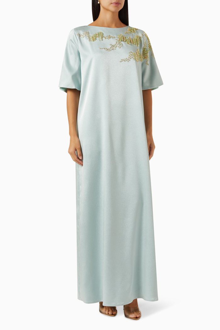 Embellished Kaftan, Blue