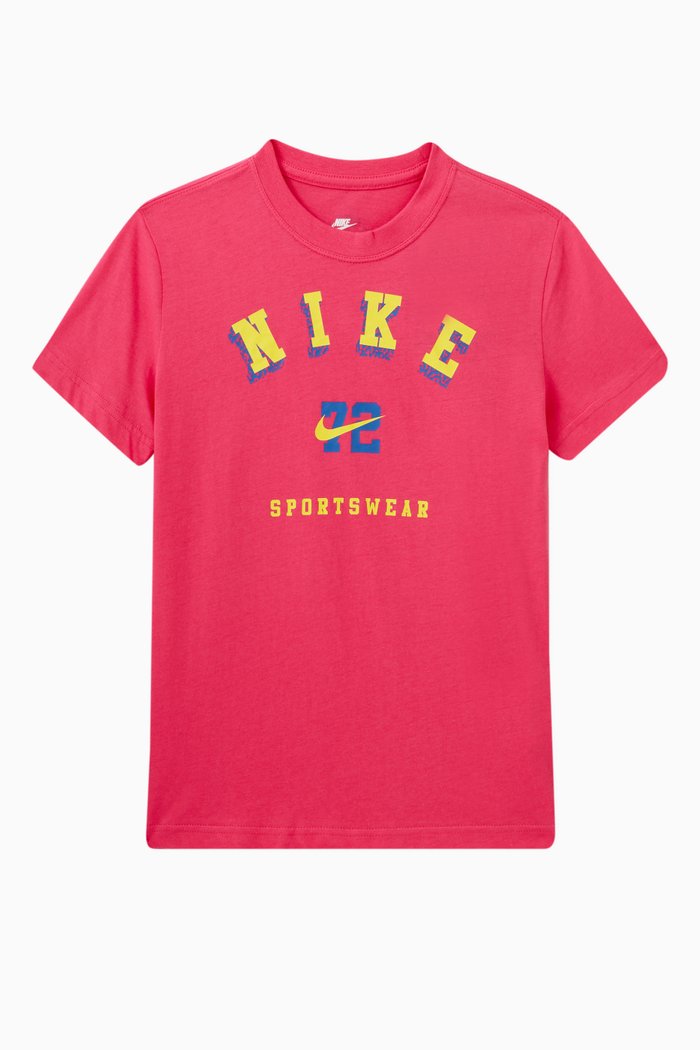 

Retro Logo T-shirt in Cotton, Pink