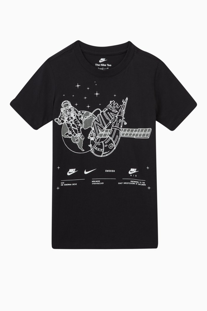 

Galaxy Logo T-shirt in Cotton, Black