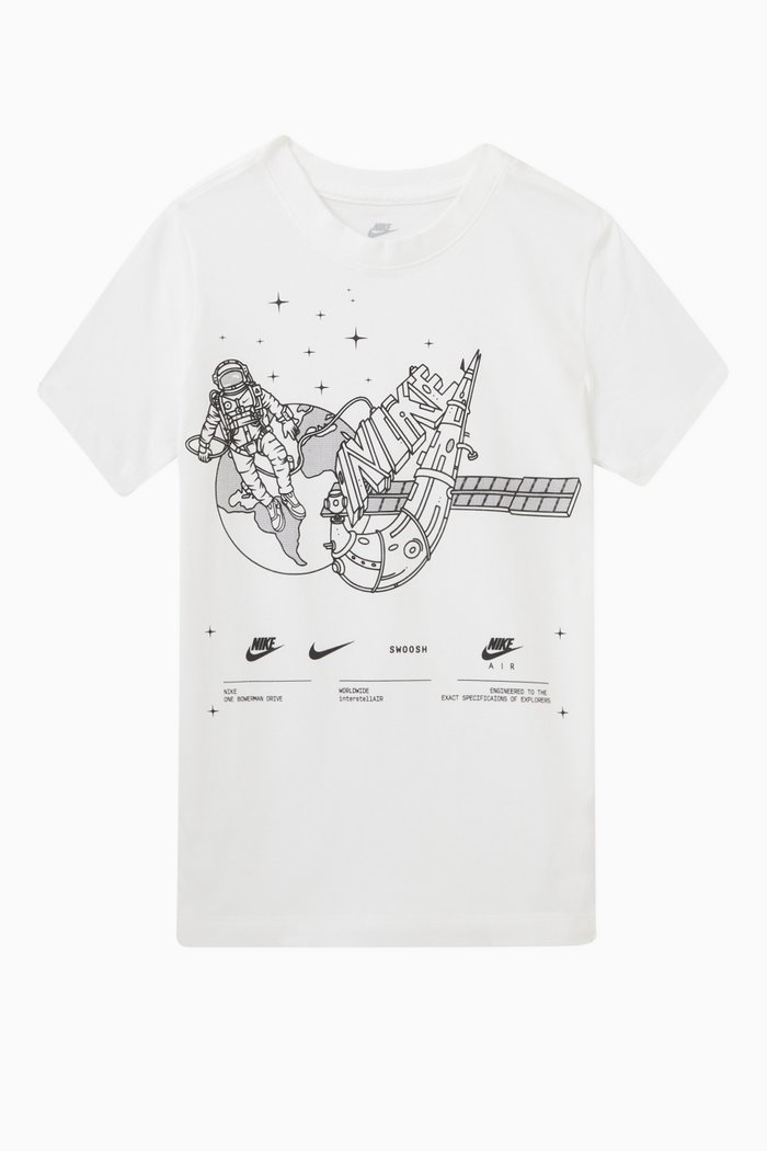 

Galaxy Logo T-shirt in Cotton, White