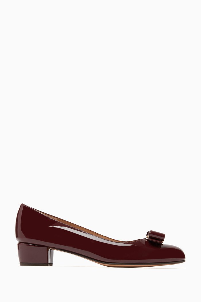 

Vara Ballet Pumps in Patent Leather, Purple