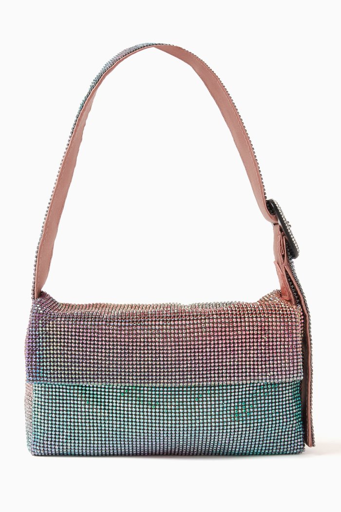

Mini Vitty Mignon Shoulder Bag in Rhinestone Crystal Mesh, Multicolour