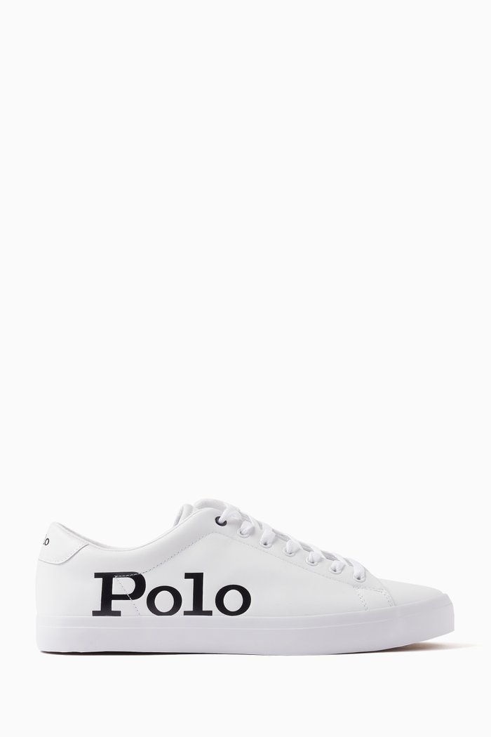 

Longwood Low-Top Sneakers in Leather, White