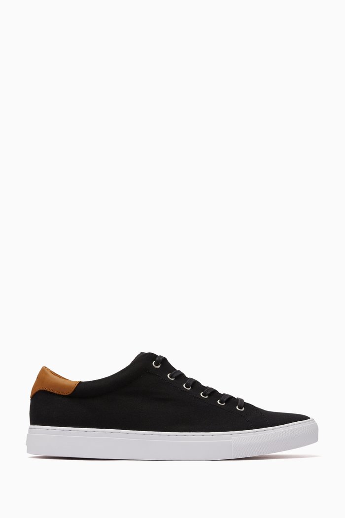 

Jermain II Low-top Sneakers in Leather, Black