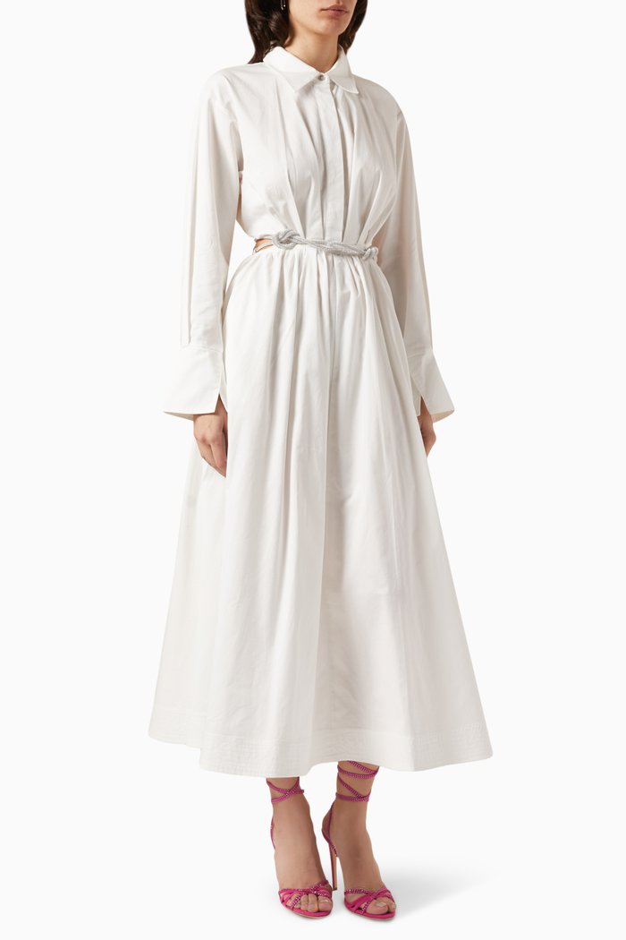 

See Me Shirt Dress in Cotton, Neutral