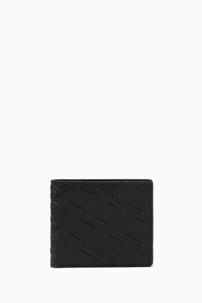 

Bifold Wallet in Calf Leather, Black