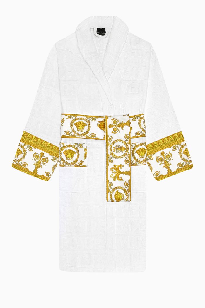 

Medusa Amplified Bathrobe in Cotton, White