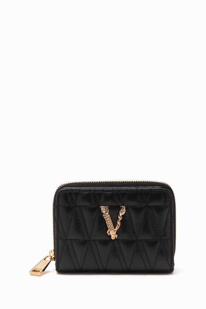 

Virtus Wallet in Quilted Leather, Multicolour