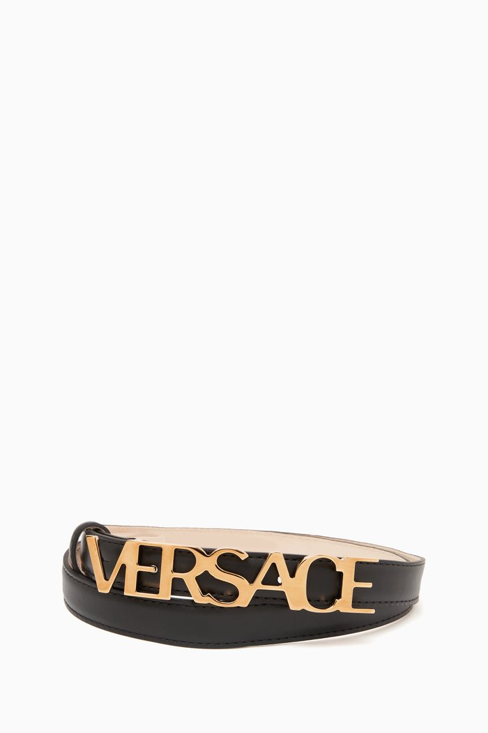 

Logo Belt in Leather, Multicolour