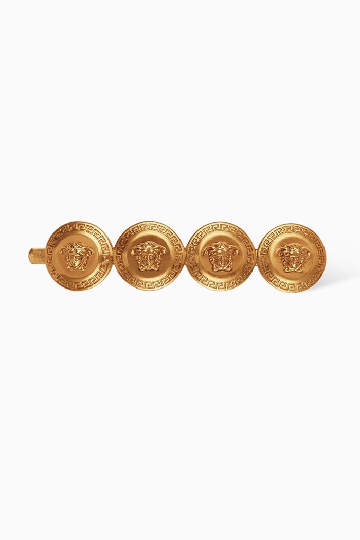 

Right Medusa Tribute Hairpin Clip in Gold-Tone Metal