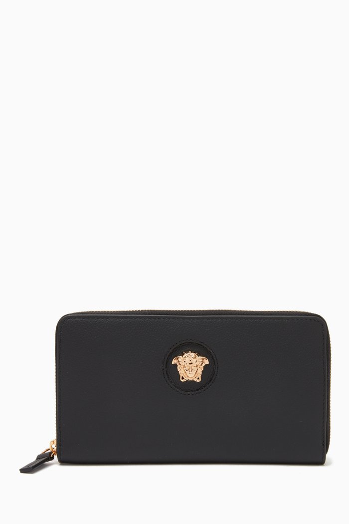 

La Medusa Continental Wallet in Leather, Multicolour