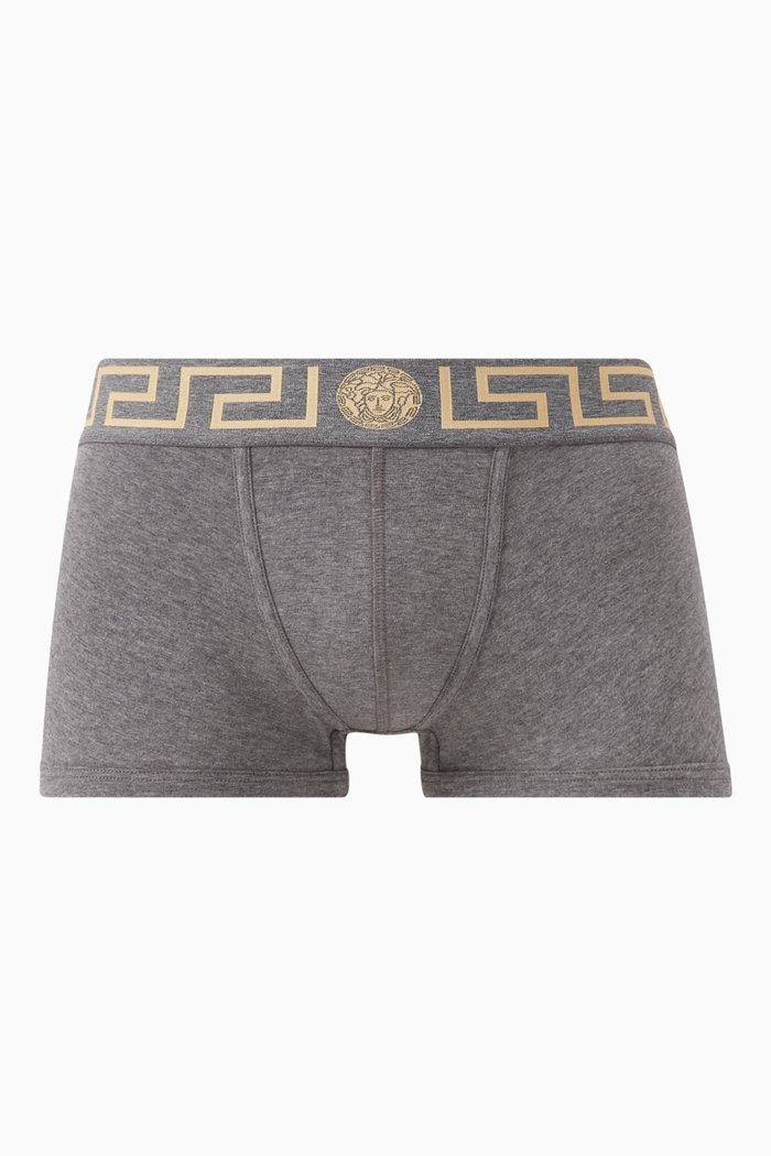 

Greca Border Trunks in Cotton, Multicolour
