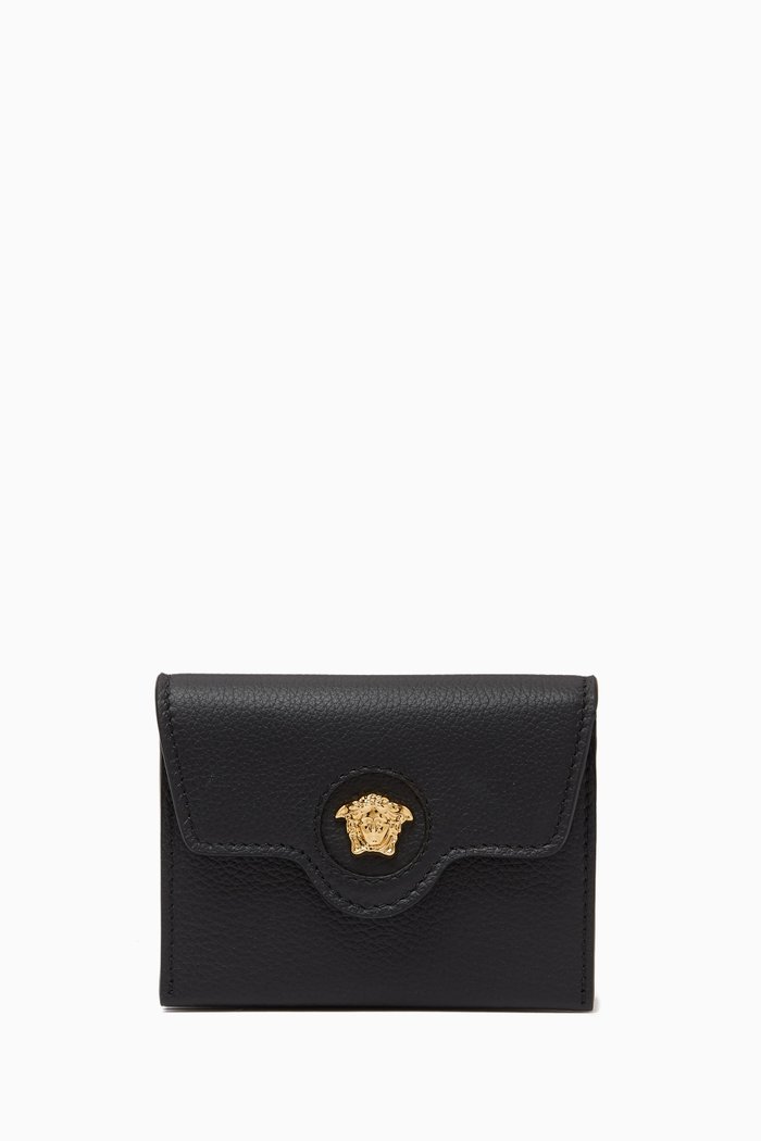 

La Medusa Card Holder in Leather, Multicolour