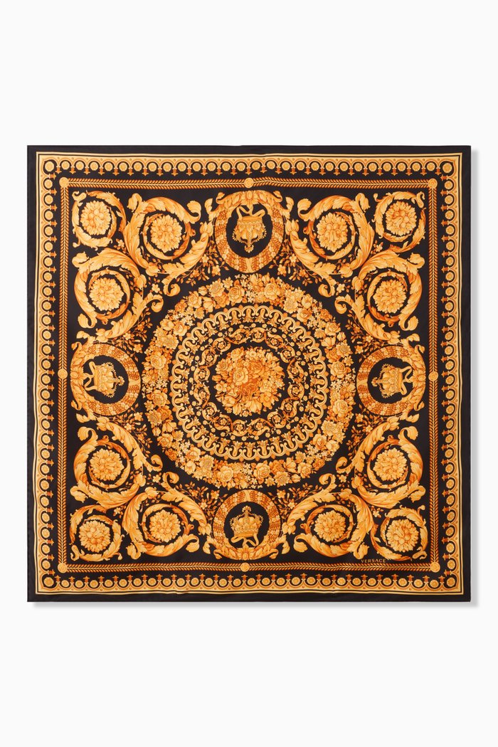 Foulard Scarf in Silk Twill, Black