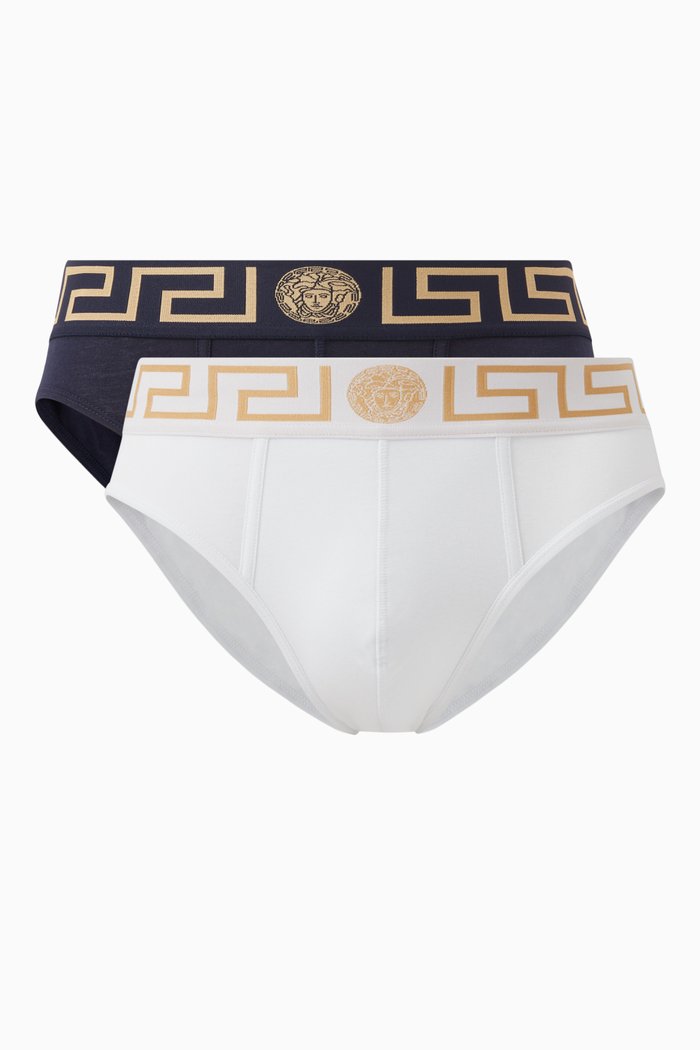 

Greca Border Briefs, Set of 2, Multicolour