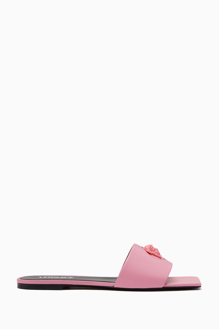 

Logo Slides in Calf Leather, Multicolour
