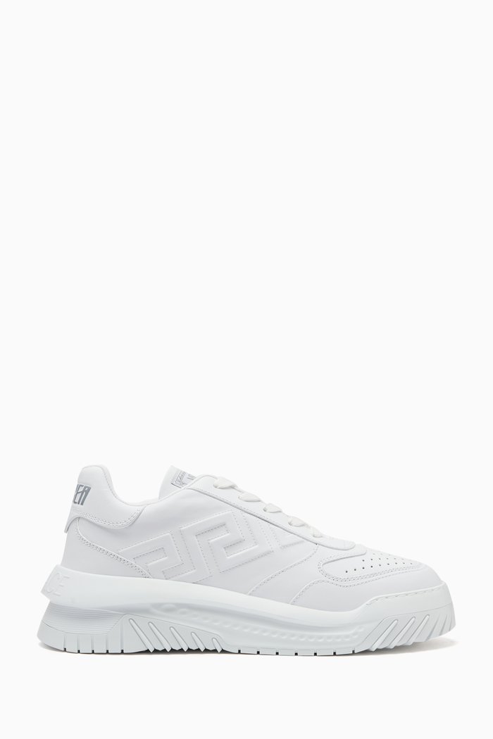 

Greca Odissea Sneakers in Calf Leather, White