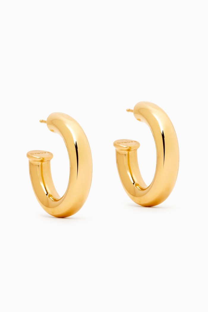 

Hoop Earrings in 18kt Gold-plated Brass