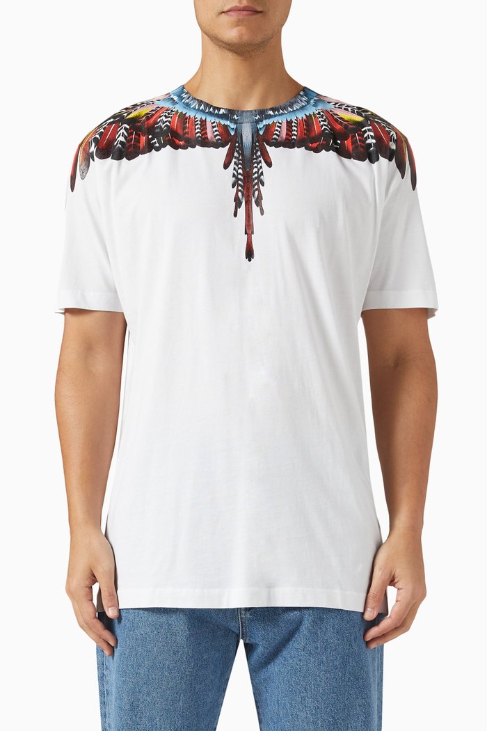 

Grizzly Wings T-shirt in Organic Cotton Jersey, White