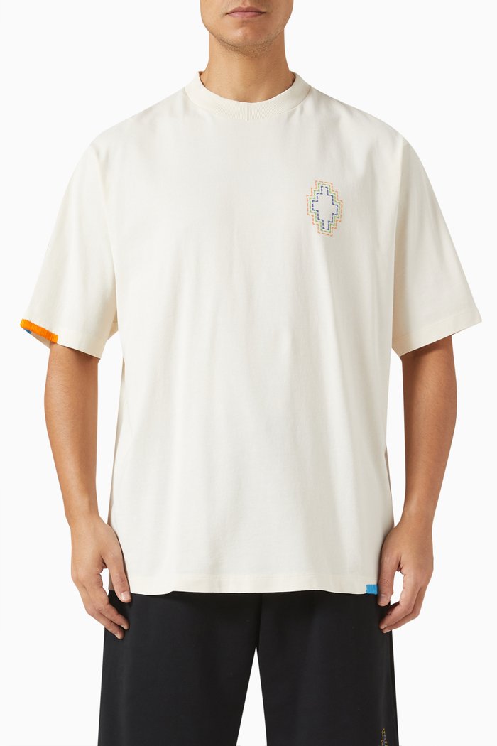 

Stitch Cross T-shirt in Cotton Jersey, Neutral