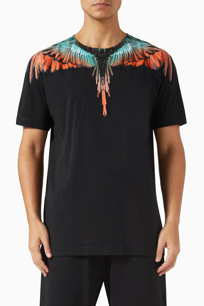 

Icons Wings T-shirt in Cotton Jersey, Black