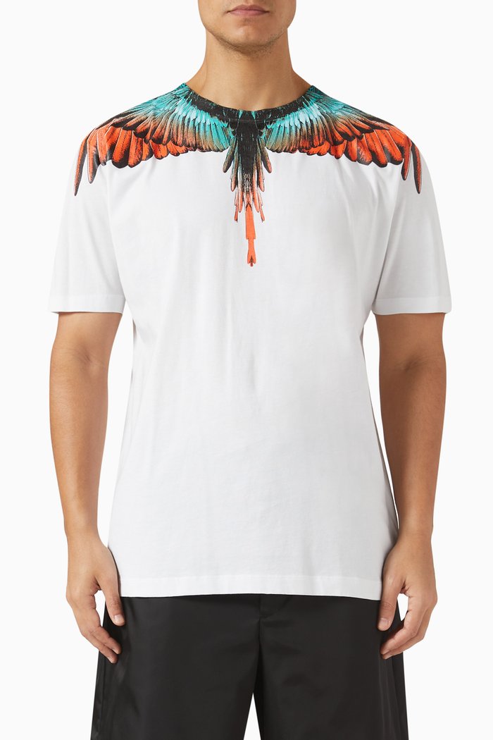 

Icons Wings T-shirt in Cotton Jersey, White