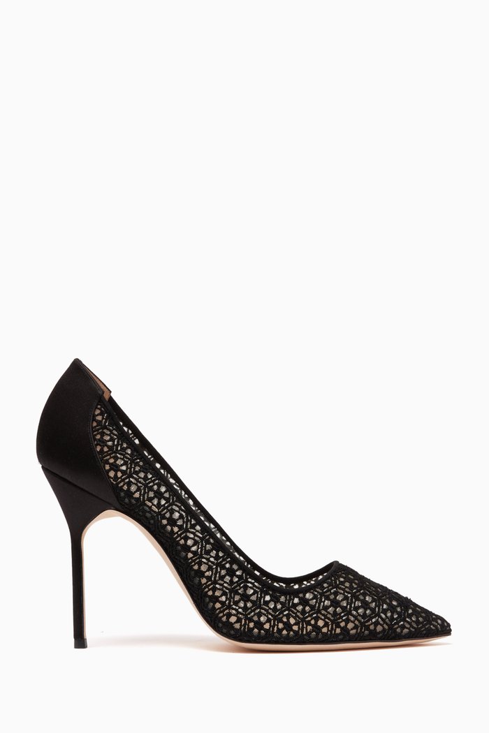 

BBLA 105 Point-toe Pumps in Lace, Black