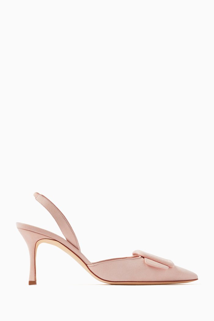 

Maysli 70 Slingback Pumps in Suede, Neutral